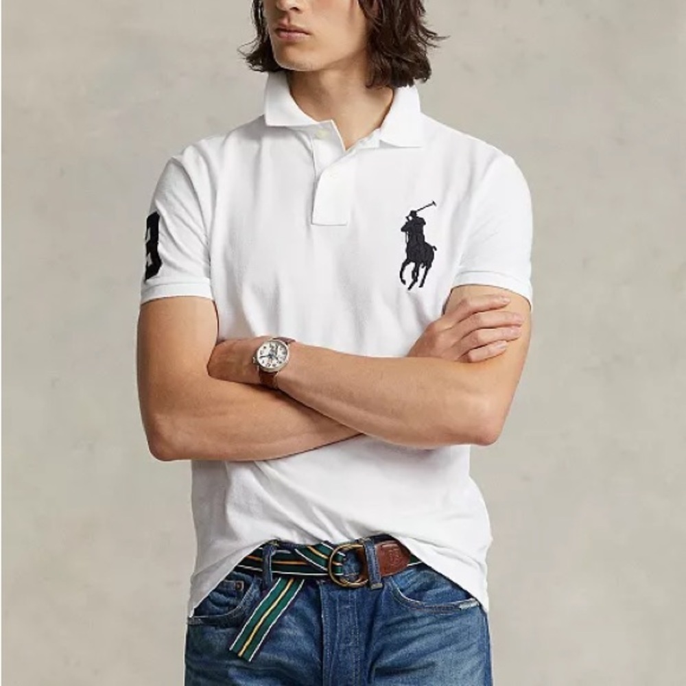 Vintage Polo RL White Big Pony Classic Polo 2XL